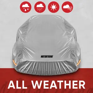 Motor Trend SafeKeeper All Weather Car Cover - Advanced Protection Formula - Waterproof 6-Layer for Outdoor Use, for Sedans SUV Vans