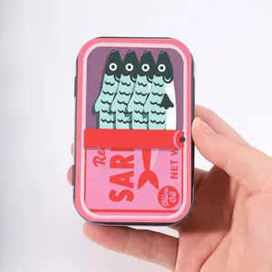 1 PC Metal Rectangular Storage Box, Mini Portable Hinged Organizer, Small Storage Container for Pins, Candy, Jewelry, Crafts, Home Organization, Jewelry Storage Unit
