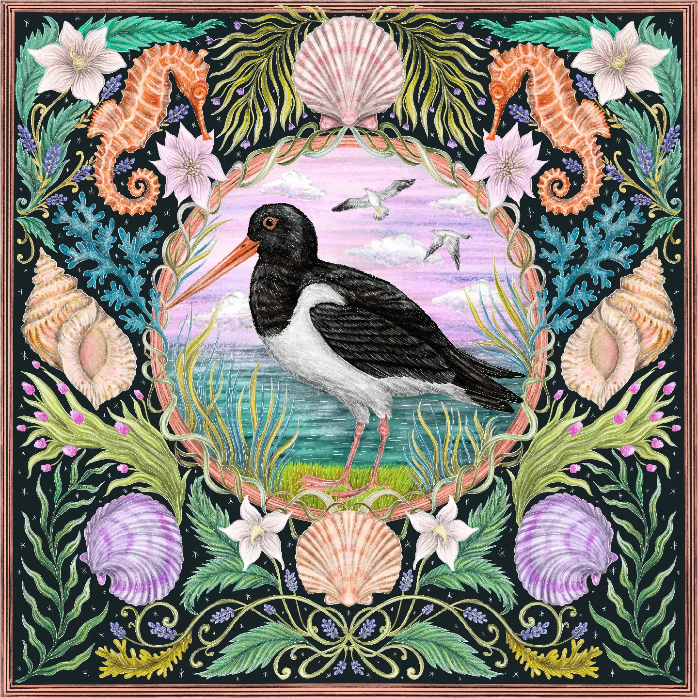 The Oyster Catcher (50 Piece Mini Wooden Jigsaw Puzzle)
