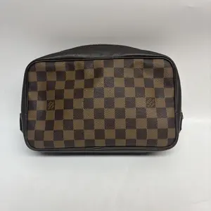 Pre-owned Canvas Luggage Accessories Louis Vuitton Hand Bag Damier