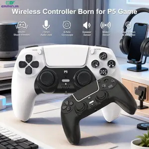 Ergonomic Design PS5 Wireless Controller Handheld Gamepad With UFace Near Contact Cross Key, Dual Shock Vibration and 6-Axis Motion Control, Ideal for Immersive Gaming, Accessories