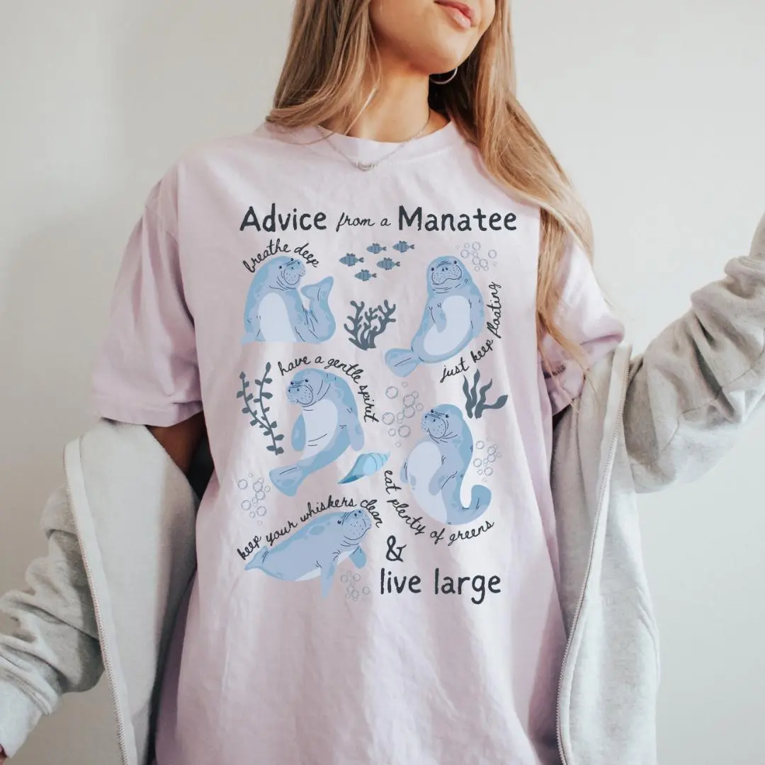 Comfort Colors Manatee Shirt, Meet Me At The Beach, Manatee Respect The Locals Shirt, Ecology Ocean Tee, Animal Nature Lover Gift