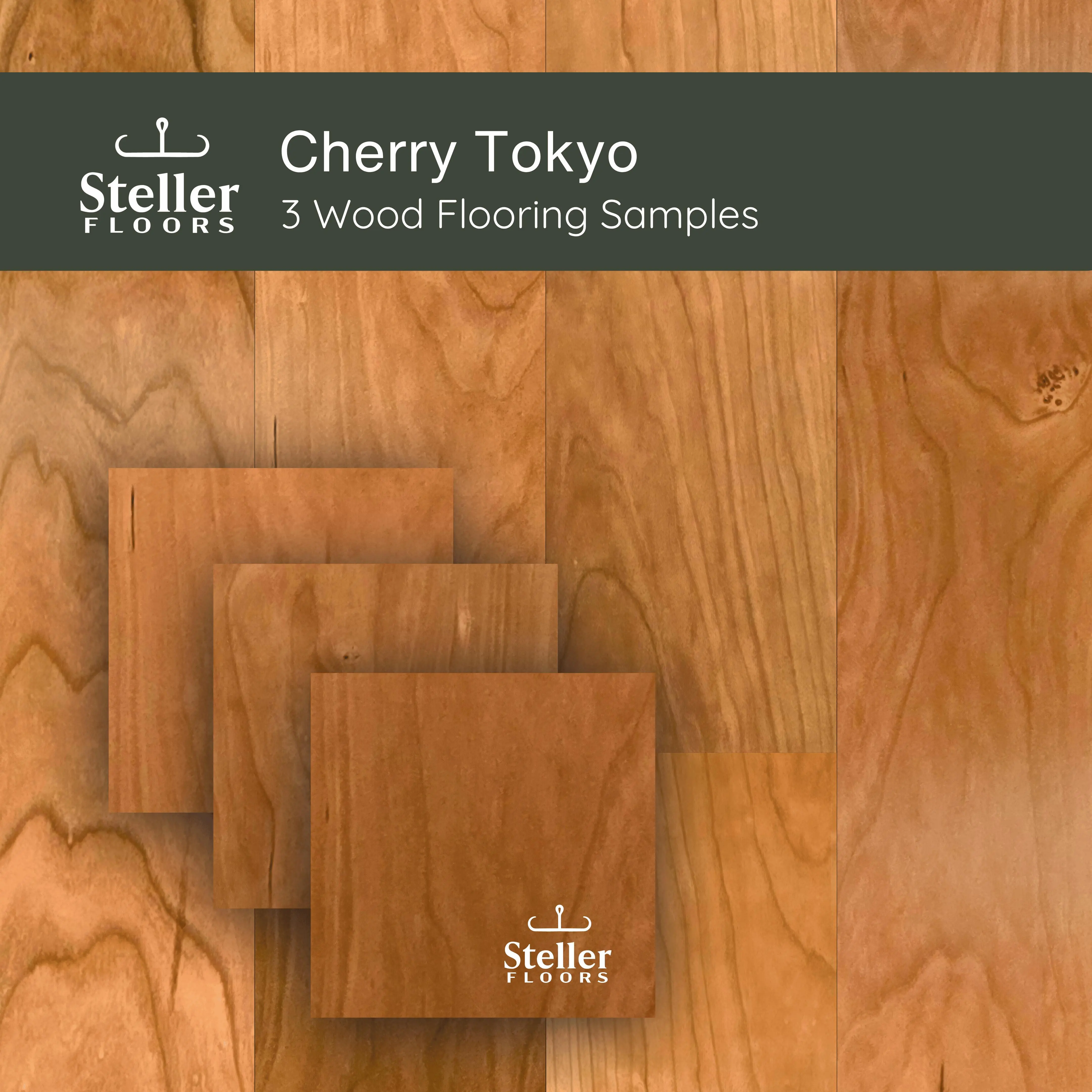 Cherry Tokyo by Steller Floors - Sample 3-Pack - Includes Clip System