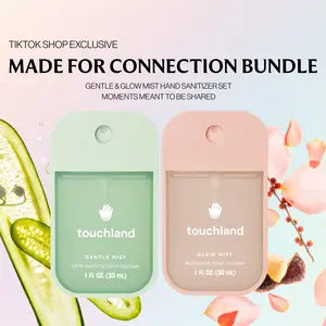 Touchland Made for Connection Hand Sanitizer Bundle, Featuring Rosewater Glow Mist & Lily of the Valley Gentle Mist
