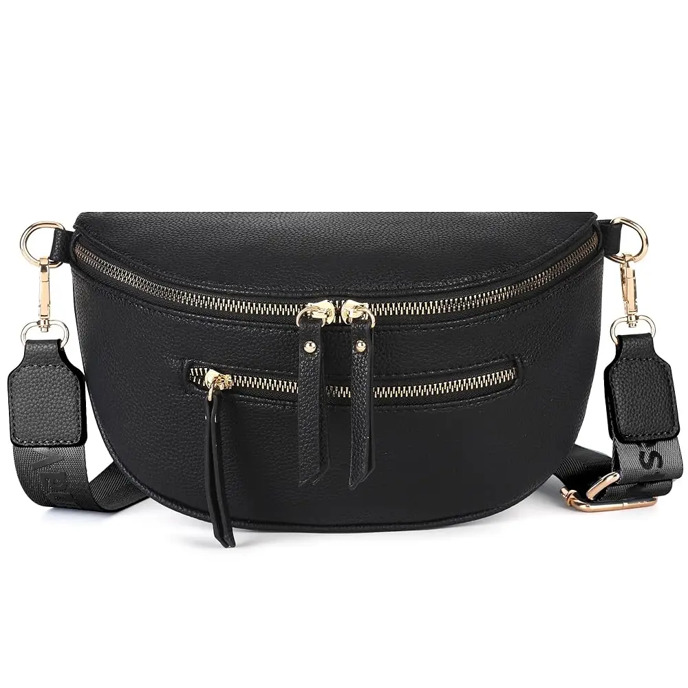 Montana West Crossbody Bags Bum Bag for Women Girls Large Sling Bag with Adjustable Strap and Coin Purse