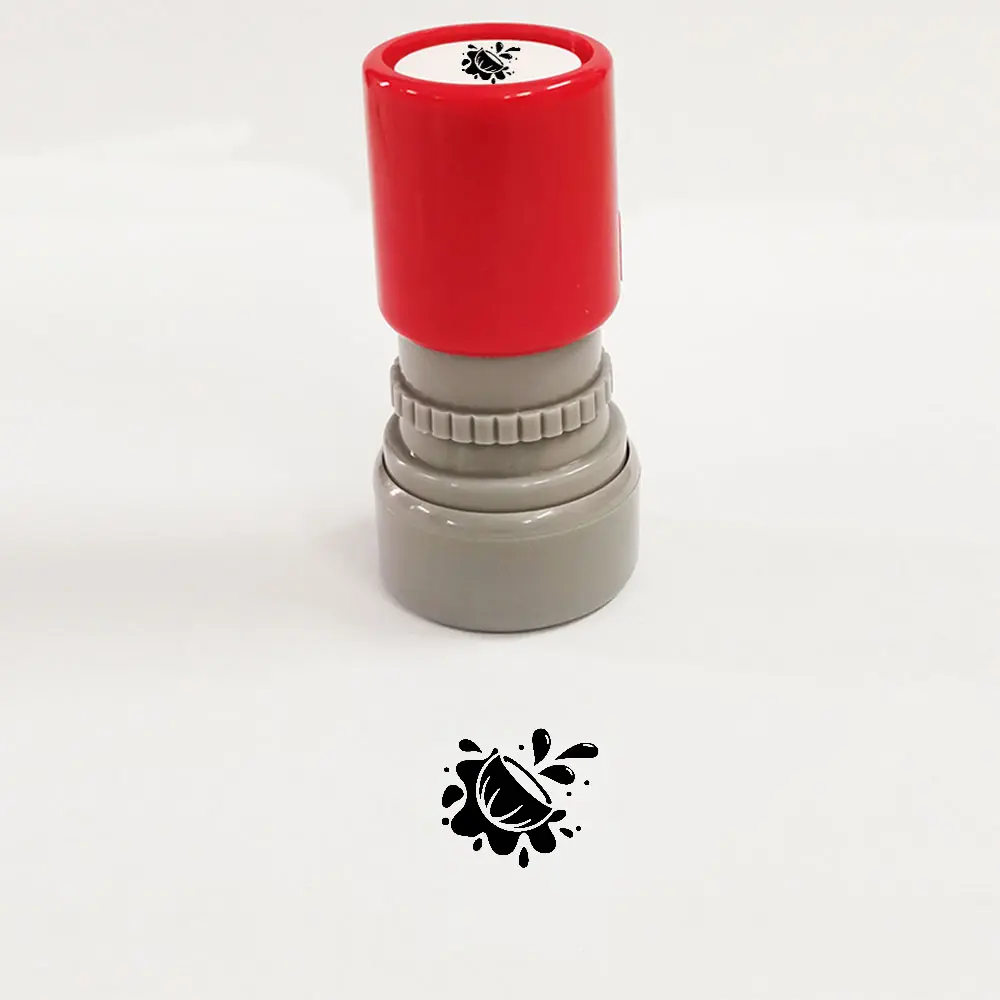 Coconut Tree Light-Sensitive Stamp Seal, Teacher Teaching Reward Stamps, Durable Plastic Reusable for Crafts Cards Albums