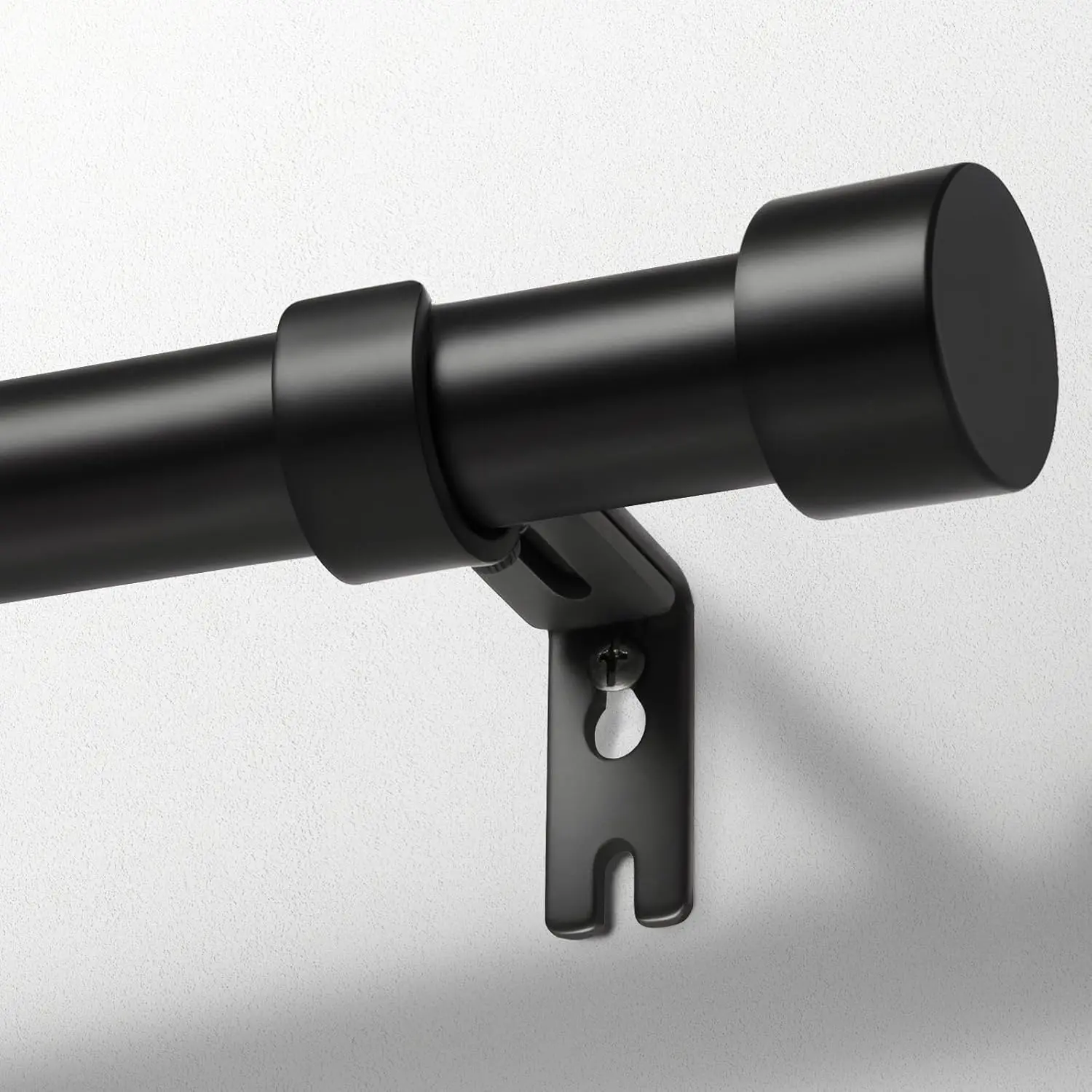 Back To School Inovaday Heavy Duty Curtain Rods for Windows, Drapery Rods with Adjustable Curtain Rods, Outdoor Modern Curtain Rod with Simple End Caps Black Outdoorfun