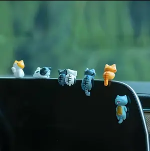 Cute Cartoon Cat Design Car Ornament,Car Display Screen Decoration, CarInterior Decoration Accessories forWomen & Men
