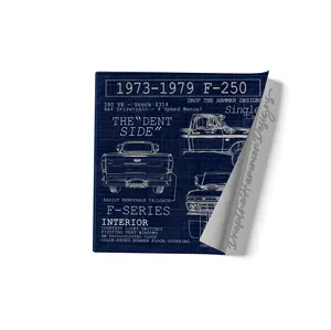 Dentside 1973-1979 Decorative Blueprint Poster 12x12in Decor for Office or Shop