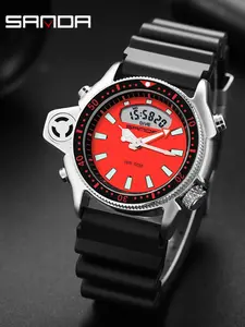 Fashionable Round Dial Digital Watch, Casual Sporty Water Resistant Watch for Men & Women, Trendy All-match Watch for Birthday Gift with Box, Casual Trendy Quartz Wristwatches, Sportive Digital Watch