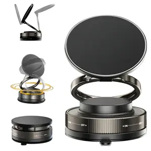 360° Rotation Magnetic Adjustable Dashboard Windshield Vacuum Suction Bracket Foldable Stand Cell Phone Holder for iPhone 16 16 Pro 15 Plus 14 13