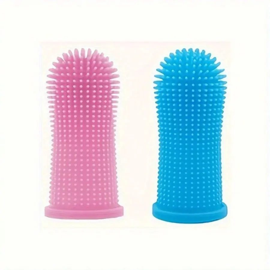 1PC Popular Dog Toothbrush, 360 Dog Toothbrush Kit, Cat Toothbrush, Dog Tooth Cleaning, Dog Finger Toothbrush, Small And Large Pet Dog Toothbrush,