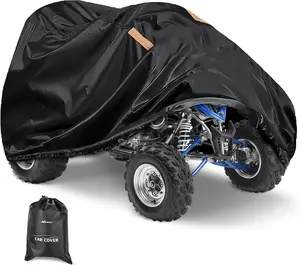 Nilight ATV Cover Waterproof 420D Heavy Duty Ripstop Material Black Protects 4 Wheeler from Snow Rain All Season All Weather UV Protection Fits up to 82"(82'' Lx47''W x 45''H) waterproof car All-Weather Reflective Outdoor  dealsforyoudays