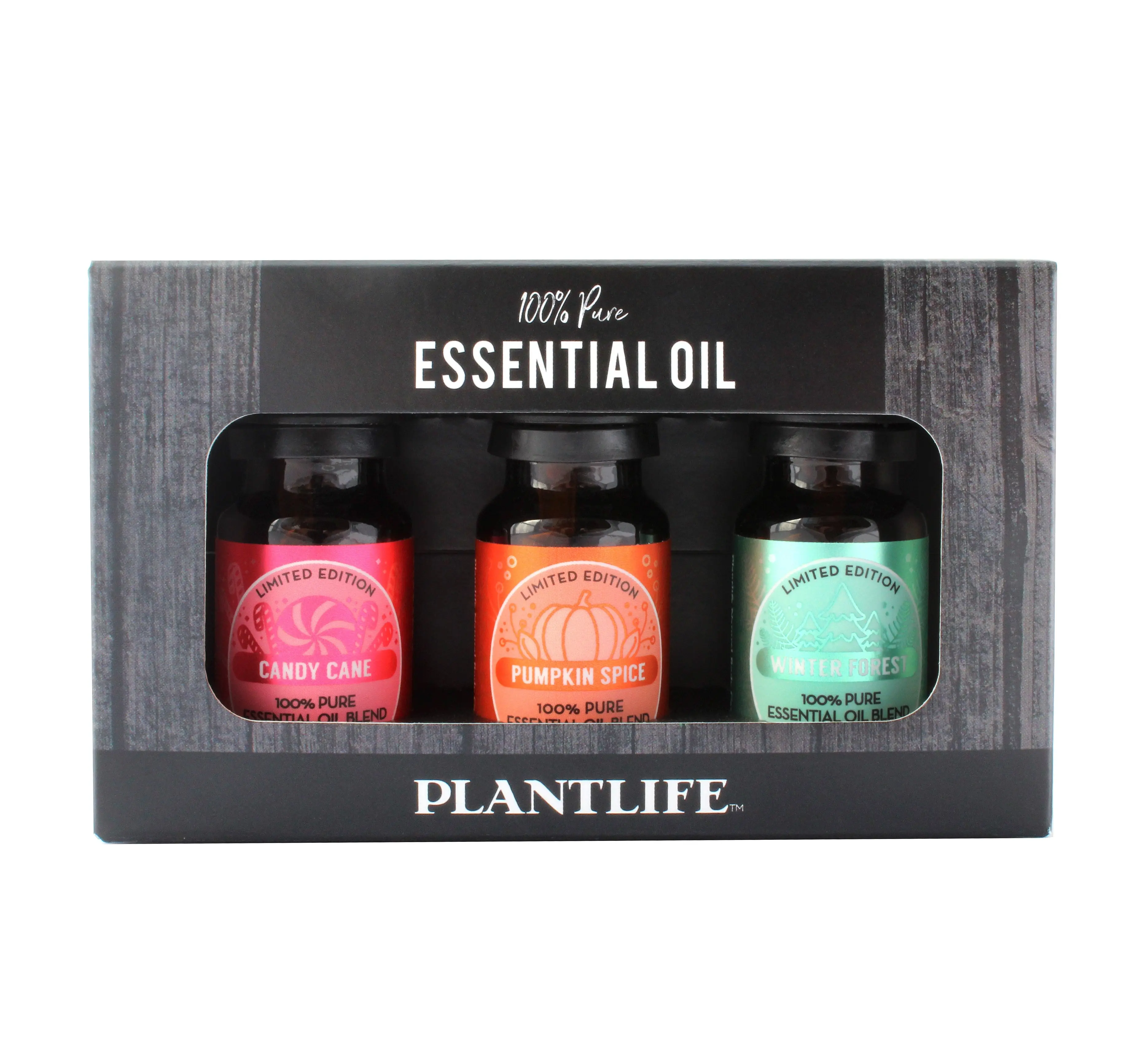 Plantlife Holiday Essential Oil Gift Set – Holiday Blends 3 Pack