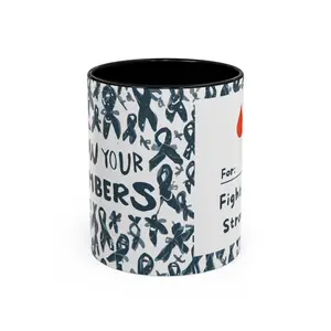 Know Your Numbers Diabetes Awareness Mug – Customizable Support & Empowerment Accent Cup