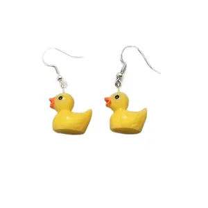 Rubber duck earrings