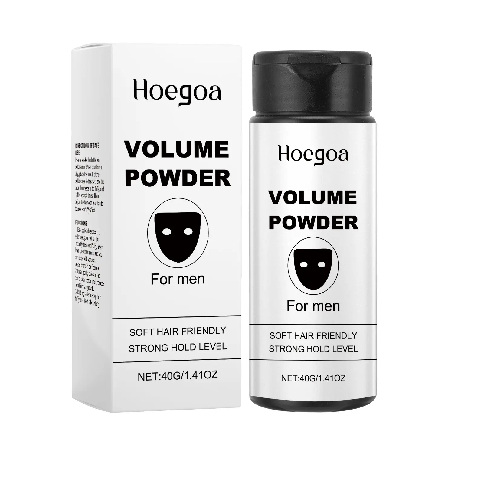Hoegoa Volumizing Powder, long-lasting strong hold styling powder, gentle formula, no rinsing required, adds volume and absorbs excess oil portable hair care