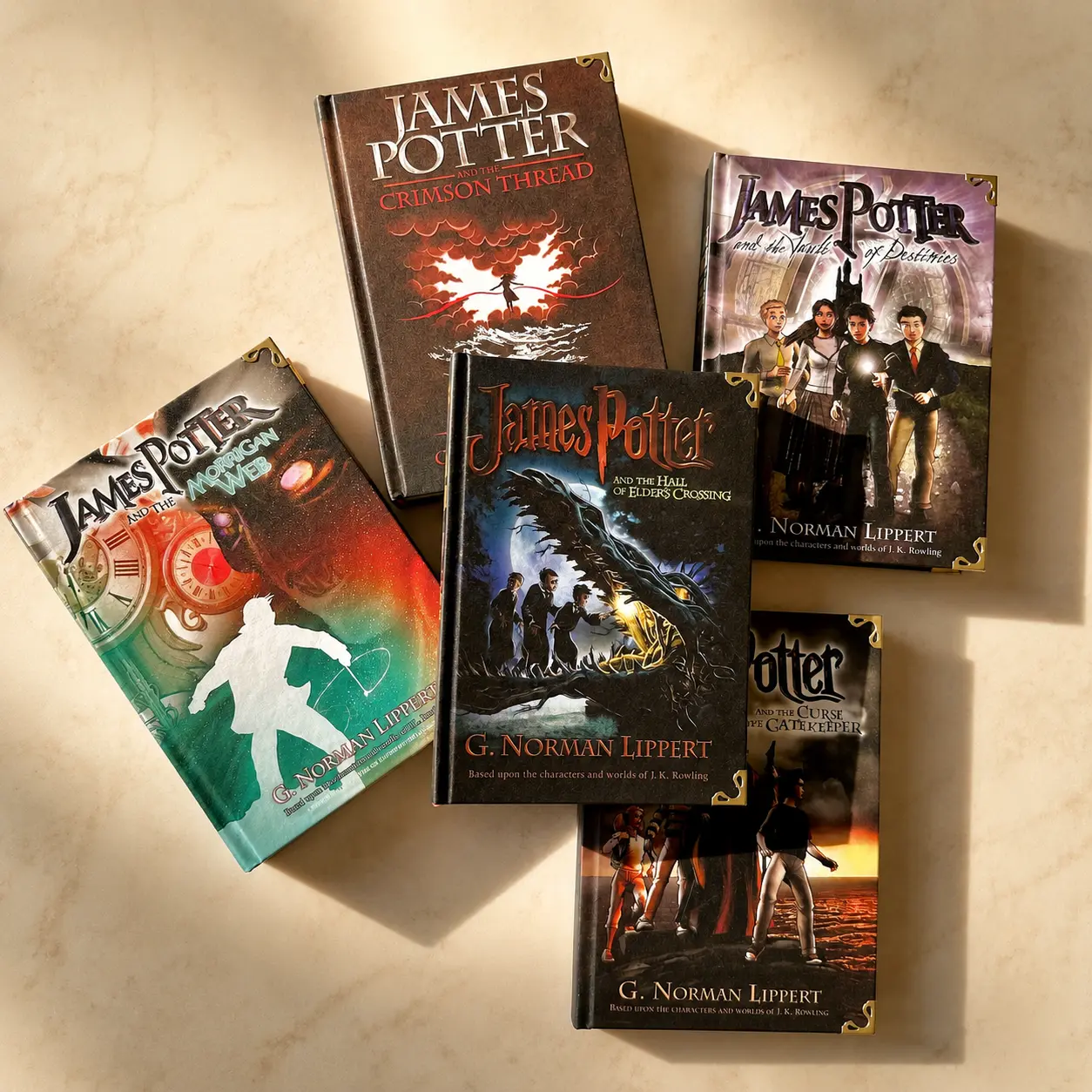 5-Book Wizard Fantasy Hardcover Collection, Premium Fantasy Adventure Book Set, Collector Edition Gift for Book Lovers