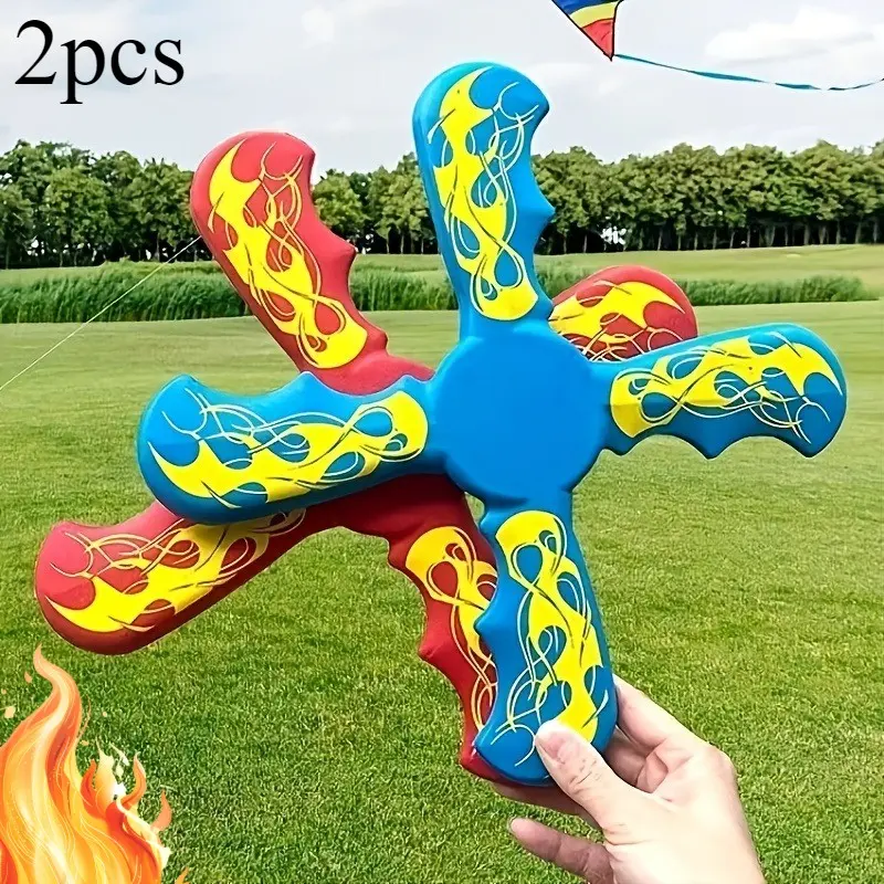 2pcs Professional Grade Boomerang - Lightweight, Anti-Collision, Precise Rotation, Durable EVA Material, Suitable for Outdoor Sports, Camping, Picnicking And Competition, Camping Additions, Fashionable Design, High-Quality Structure
