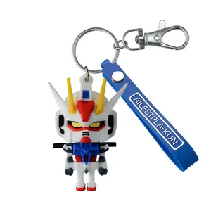 Bandai Gundam SEED Aile Strike Ailestpla-kun 3D Rubber Mascot Keychain