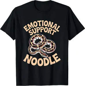 Emotional Support Noodle Ball Python Snake T-Shirt