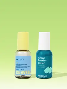 KraveBeauty Clear Skin Duo Prevent & Heal Acne with Oil La La and Great Barrier Relief