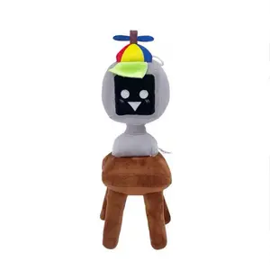 Sprunki Plush Toys 8 Inch – Cute Game-Inspired Mr. Computer  Head Collectible Doll, Soft Stuffed Multicolor Plushies for Boys & Girls, Desk Ornament, Perfect Birthday Gift & Home Party Decor for Game Fans & Collectors