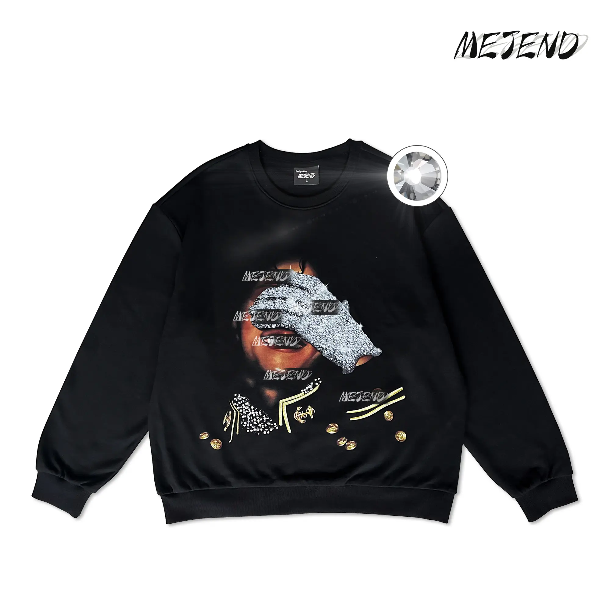 MeJend Printed Tshirt for Men, 250gsm Heavyweight Fabric, Cotton