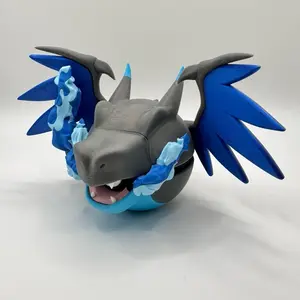 Charizard X-Inspired 3D Printed Poke Ball Pre Built Collectible