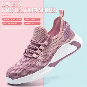 Steel Toe Shoes for Women Lightweight Comfortable Slip Resistant Safety Work Sneakers Cushion Puncture Proof Shoes Indestructible Shoe