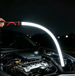 29 Inch Bendable LED Work Light Stick,Rechargeable High Lumen Flashlight,Soft Flexible Body,Practical Essential Tool for Auto Repair and Tight Space Detection Work.father's day gift basket