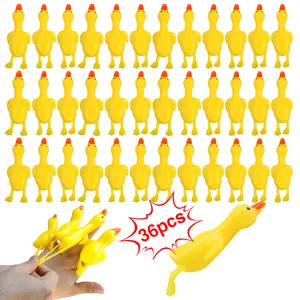 36PCS Slingshot Ducks Flying Finger Toy, Shooting Game Toy,CUBE, Decompression Toy For Kids &Adults, Christmas Gift
