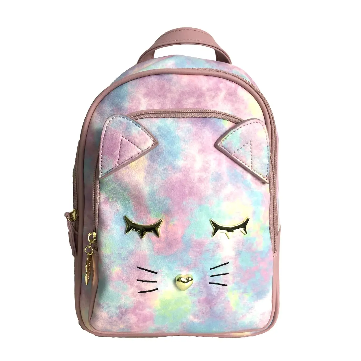 Betsey Johnson Luv Betsey B-Jax Tie Dye Kitty Small Backpack, Pink Multi