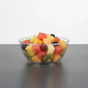 Clear Plastic Serving Bowls for Party - 6 oz, Elegant Disposable Serving Bowls