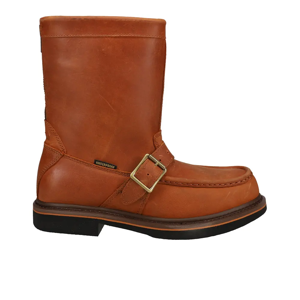 Dan Post Mens Covey 10 Inch Waterproof Moc Toe  Work/Duty - Brown