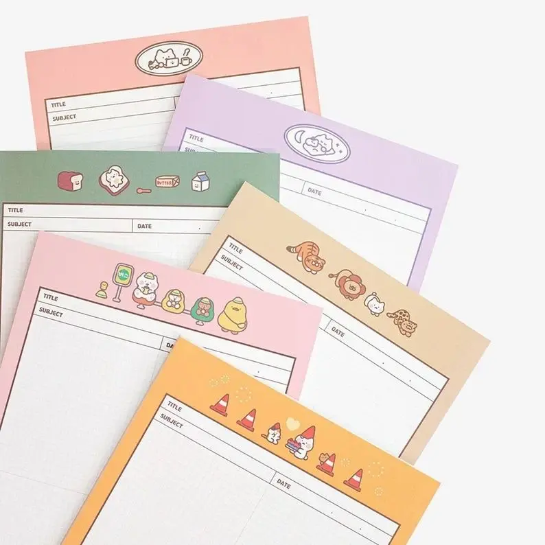 Cute White Cat B5 Notepad Series I