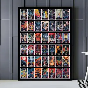 Retro Graphic All Chapter Stranger Movie Poster, Thing Home Decor Eleven Mike Hawkins Bed Room Decoration For Fan BU0