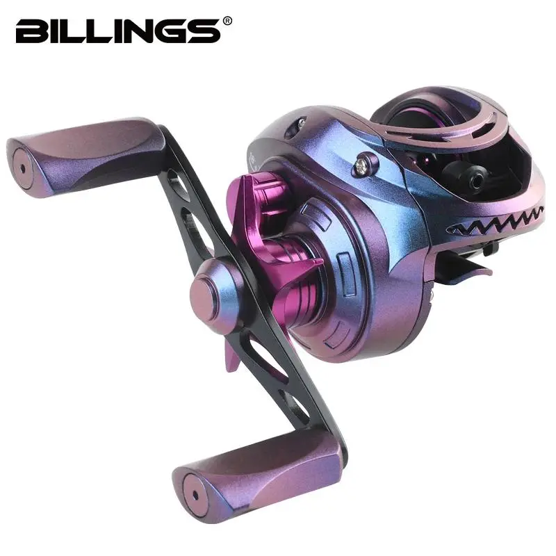 BILLINGS JLB200 Series Baitcasting Reel, 7.2:1 Gear Ratio 18LB Max Drag Fishing Reel, Durable Fishing Gear, Fishing Accessories for Freshwater Saltwater, Fishing Supplies, Fishing Gear Set