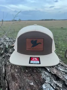 Duck Silhouette - Flatbill Snapback Hat - Richardson 168