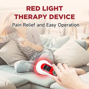 Handheld Red Light Therapy Device for Natural Joint & Muscle Relief | 12×650nm Red Light & 2×808nm Near Infrared Light | USB Rechargeable, Wireless, Safe & Painless Care for Dogs, Cats & Horses,adjustable