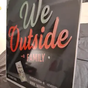 WE OUTSIDE Family Official $100 Dollar Bill Poster - Personalize Your Wallet with Your Name and Contact Information gallery wall