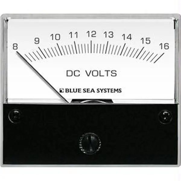Blue Sea 8003 DC Analog Voltmeter - 2.75 Inch Face 8-16 Volts DC
