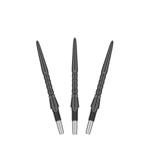 TARGET Darts Swiss Point Storm Dart Points, Surge (3 Pack Set of Tips) 26MM/30MM/35MM – Gold/Silver/Black | Change Dart Points, Swiss Storm Points, Professional Darts Accessories