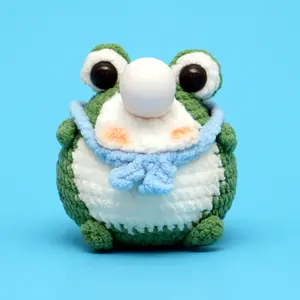 Press Bubble Animal Green Frog Crochet Kit for Beginner