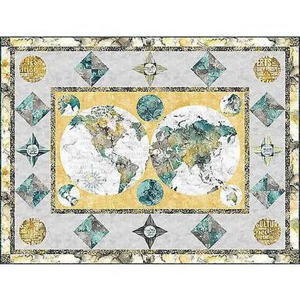 The Cartographer Quilt Pattern  66 x 50 One Size by The Whimsical Workshop