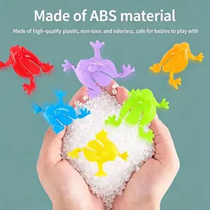 Mini Jumping Frogs Toy Set, Colorful Abs Plastic Finger Toys, Fun Party Games, Ideal Birthday Gift, Parent-Child Interaction