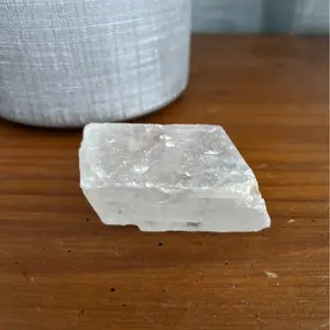 Reiki-Infused Clear Calcite (Rhombohedron)