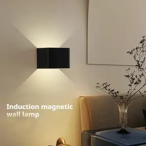 Battery Operated Wall Sconce, Motion Sensor LED Wall Lights, USB Rechargeable, Cordless Night Light is Suitable for Bedrooms, Living Rooms, Corridors, Stairs, Kitchens, Balconies, Aisles