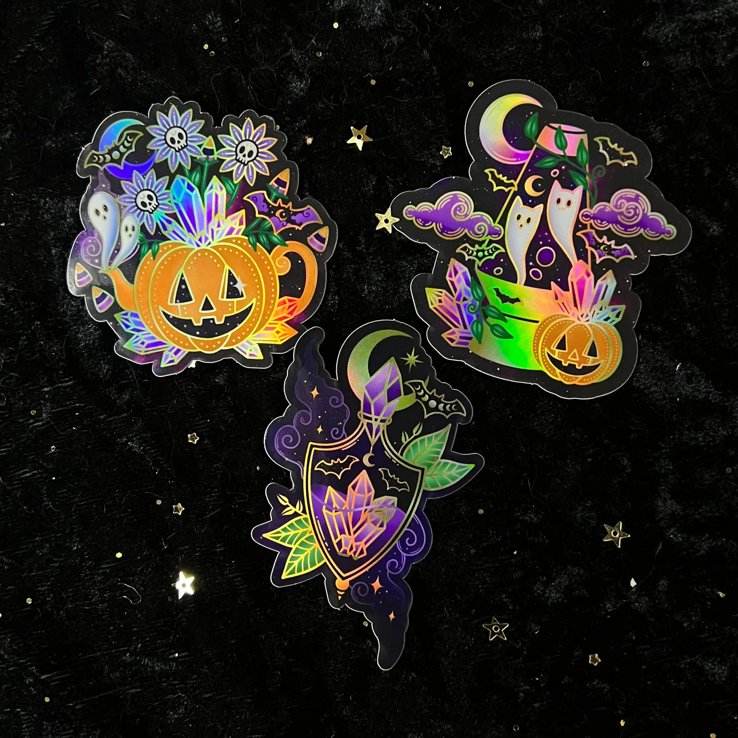 Halloween Crystal Holo Sticker