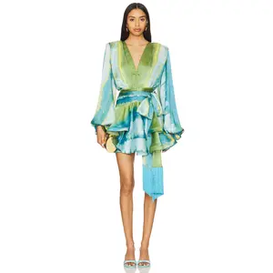 Bronx Banco Bedouin Coastal Mini Dress in Blue Multi